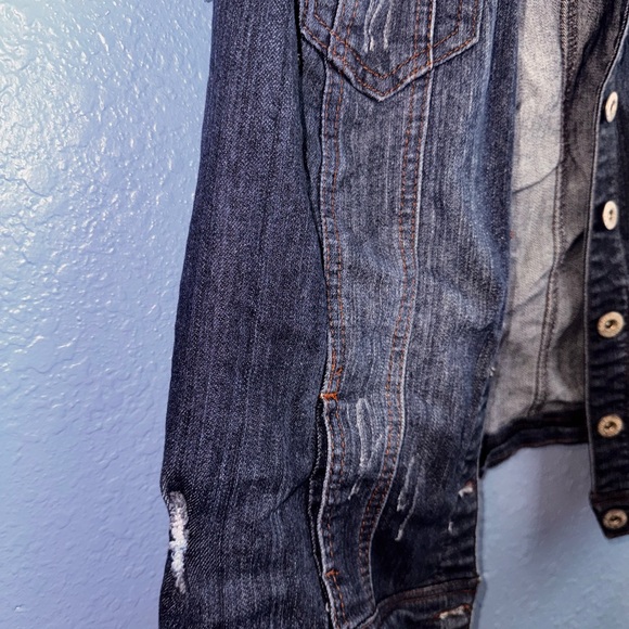 Ashley Stewart Blue Denim Vest - Picture 3 of 7